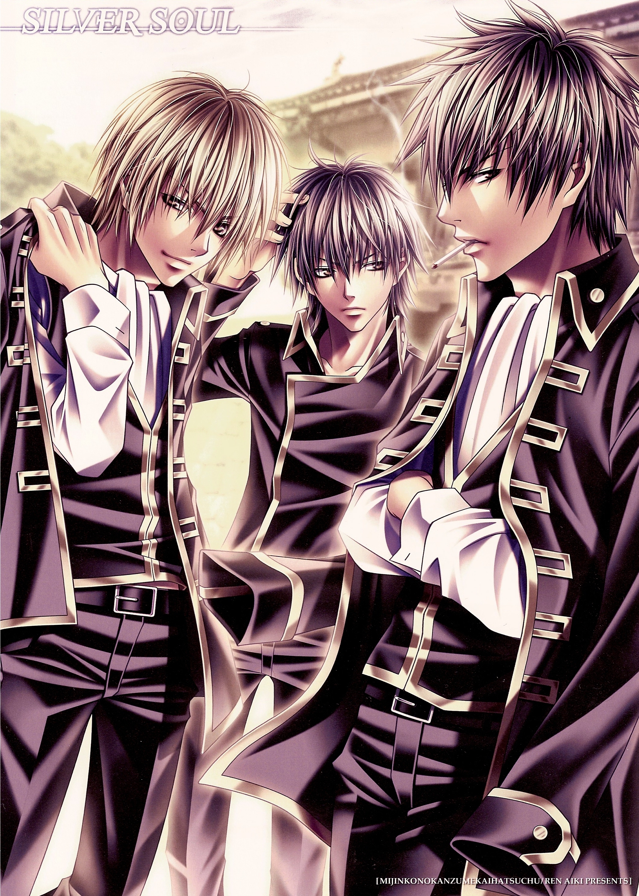 ren aiki gintama hijikata toushirou okita sougo shinsengumi